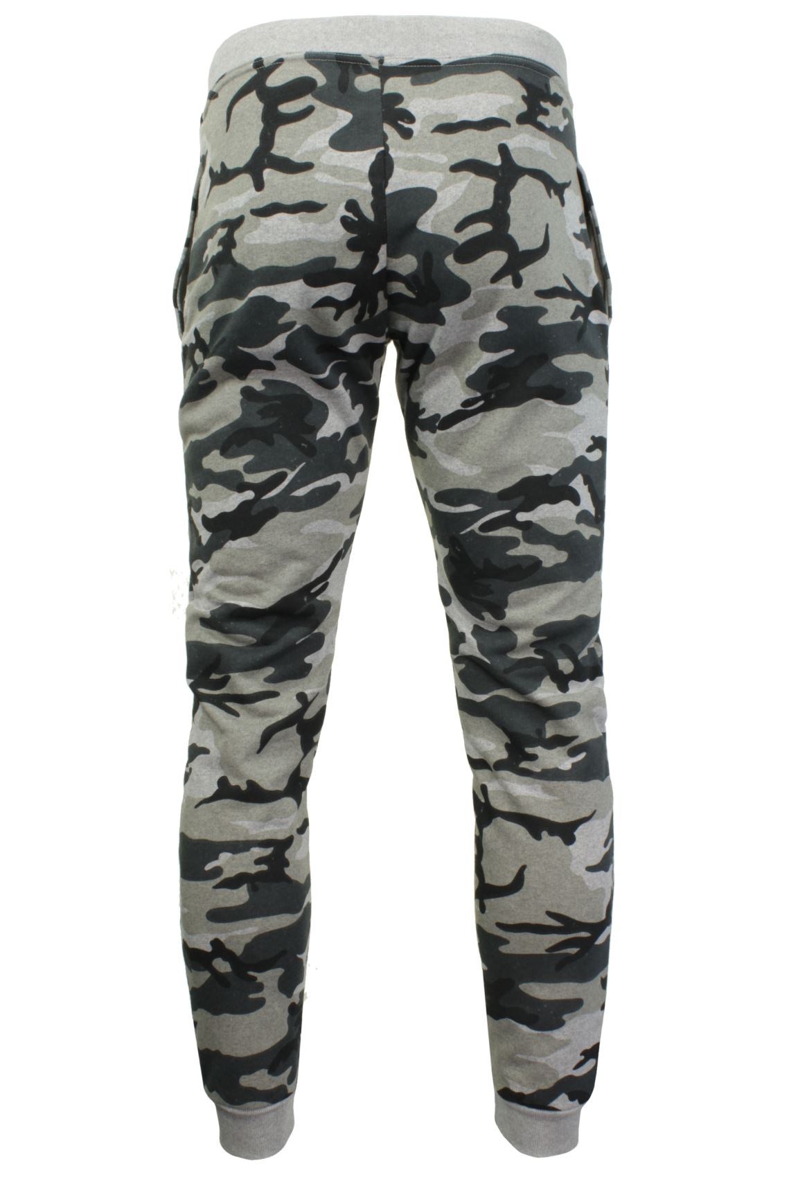Mens Camouflage Print Joggers/ Gym Running Pants - Skinny Fit - by Xact, 03, Xjg-0002_Camo, Grey