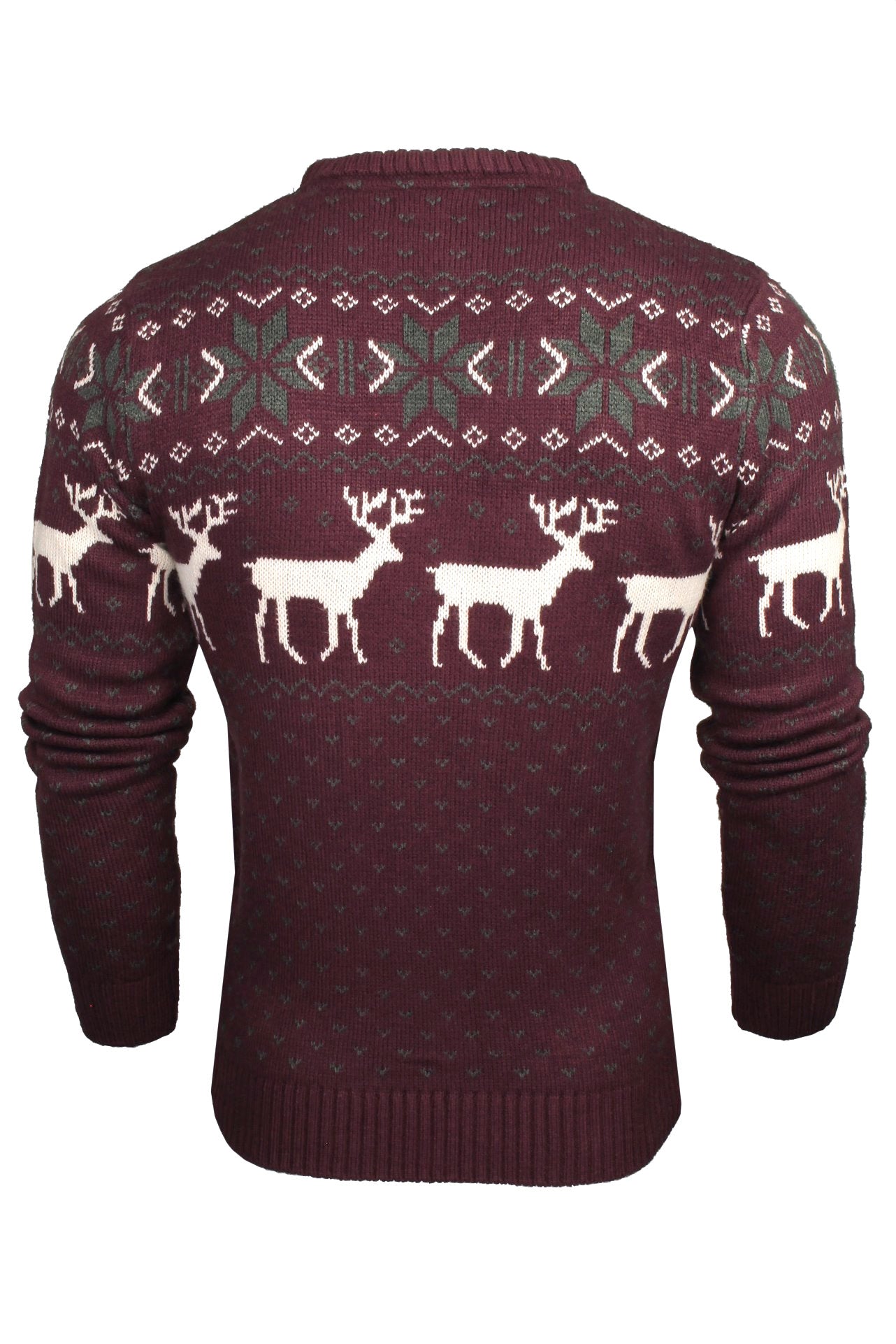 Xact Men s Nordic Fairisle Crew Neck Christmas Jumper Eon Clothing