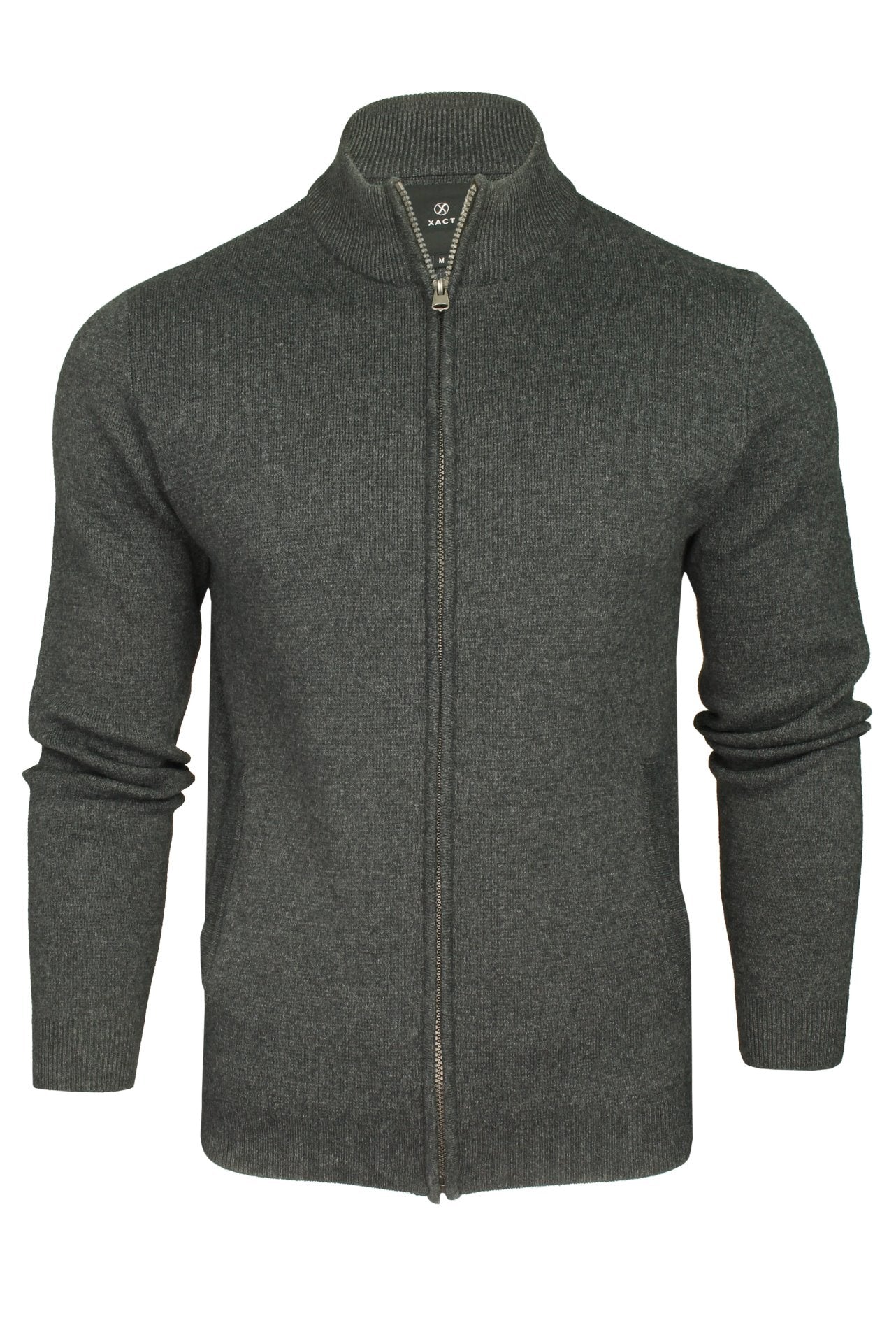 Mens grey hotsell zip up cardigan