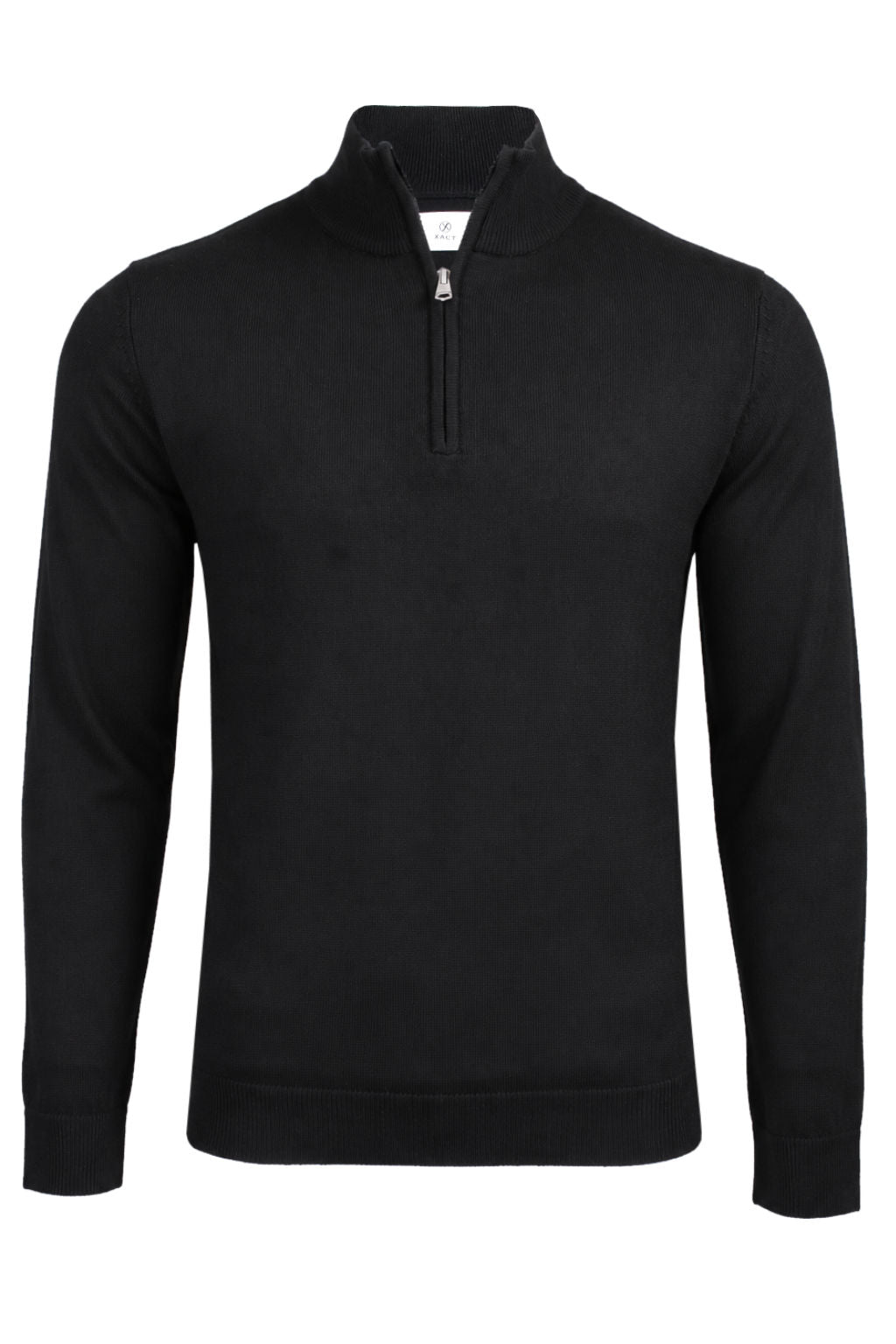 Xact Men's Quarter Zip Jumper, Cashmillon Soft Feel Knitted Pullover