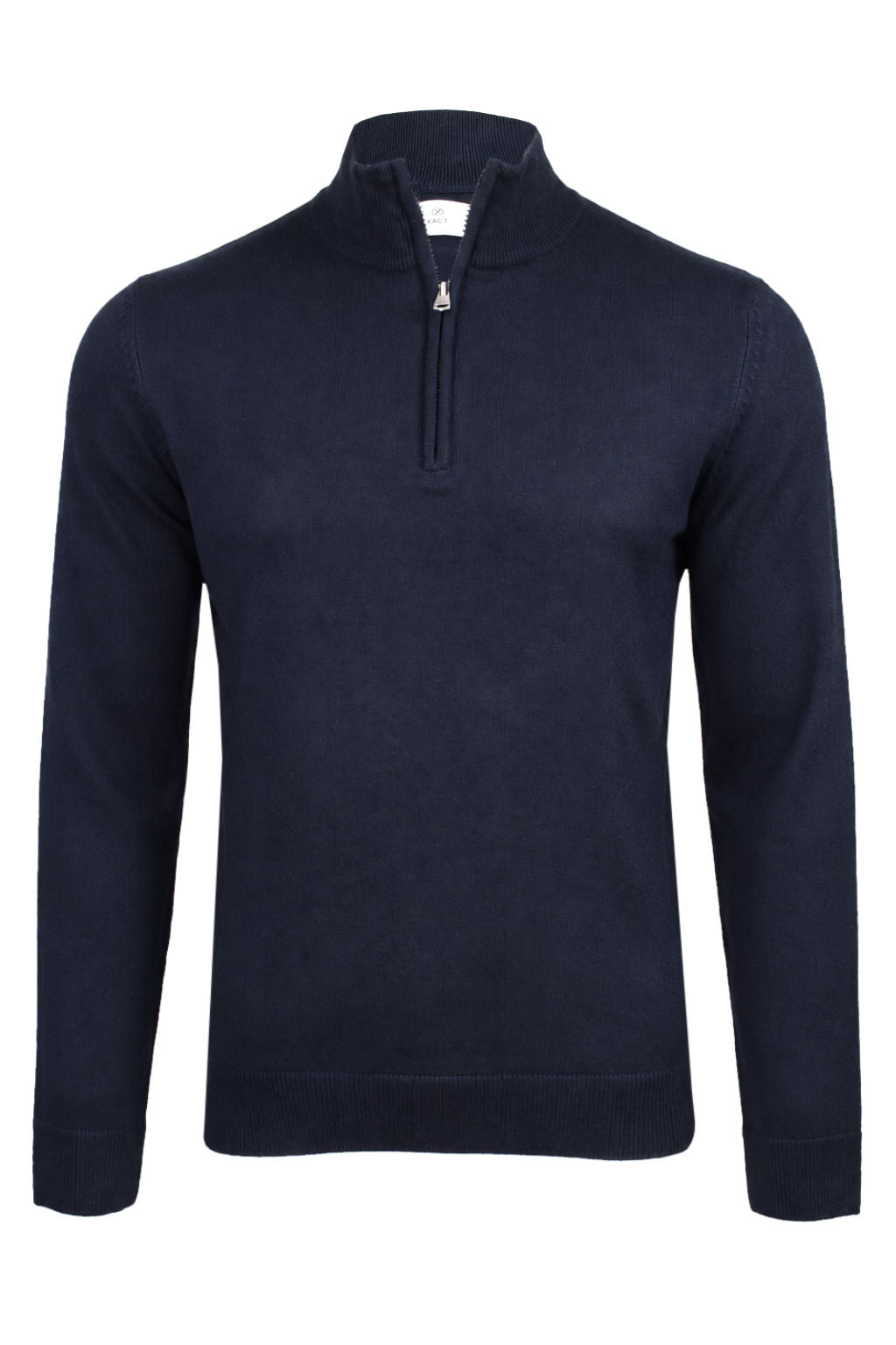 Xact Men's Quarter Zip Jumper, Cashmillon Soft Feel Knitted Pullover