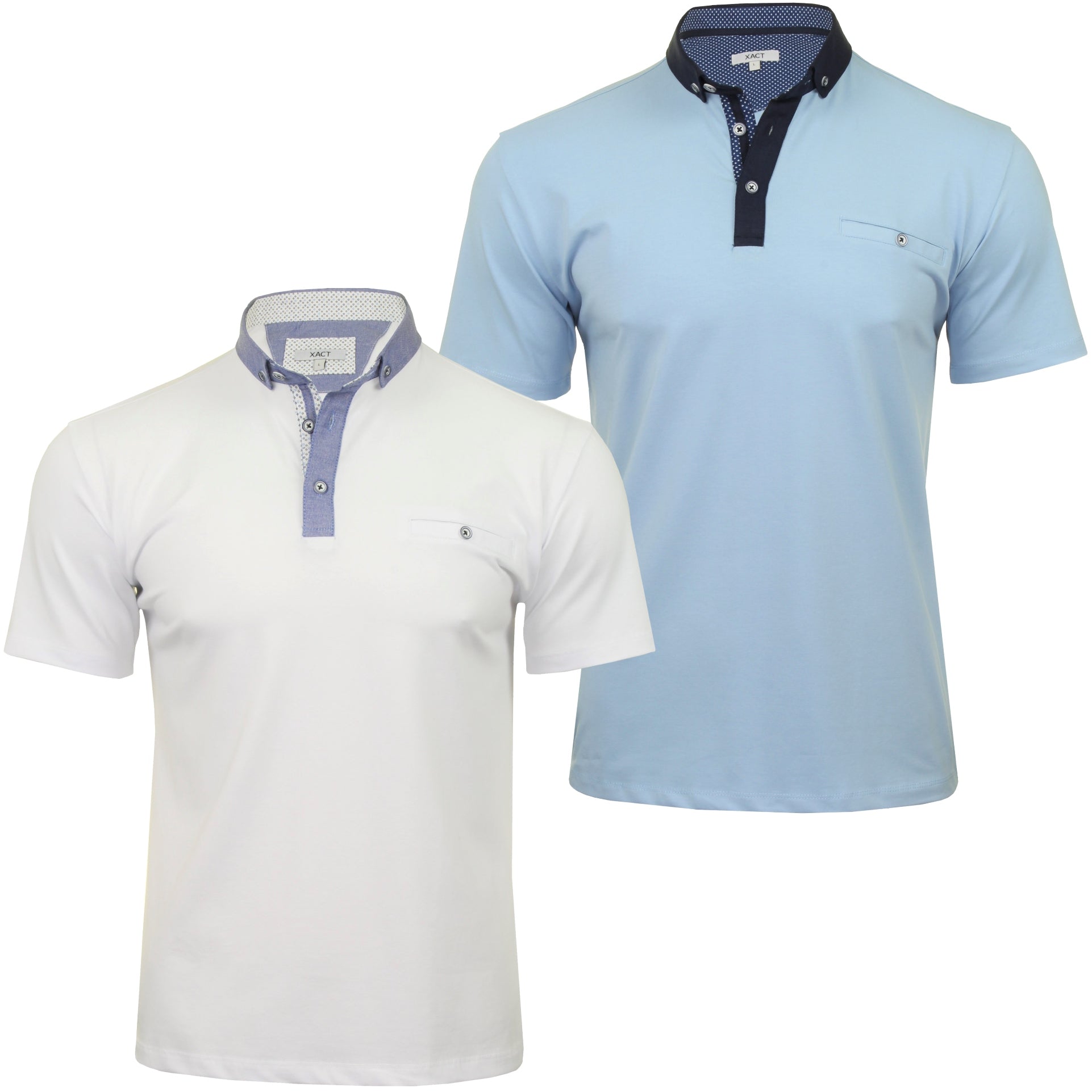Polo t shirts button down collar Clearance