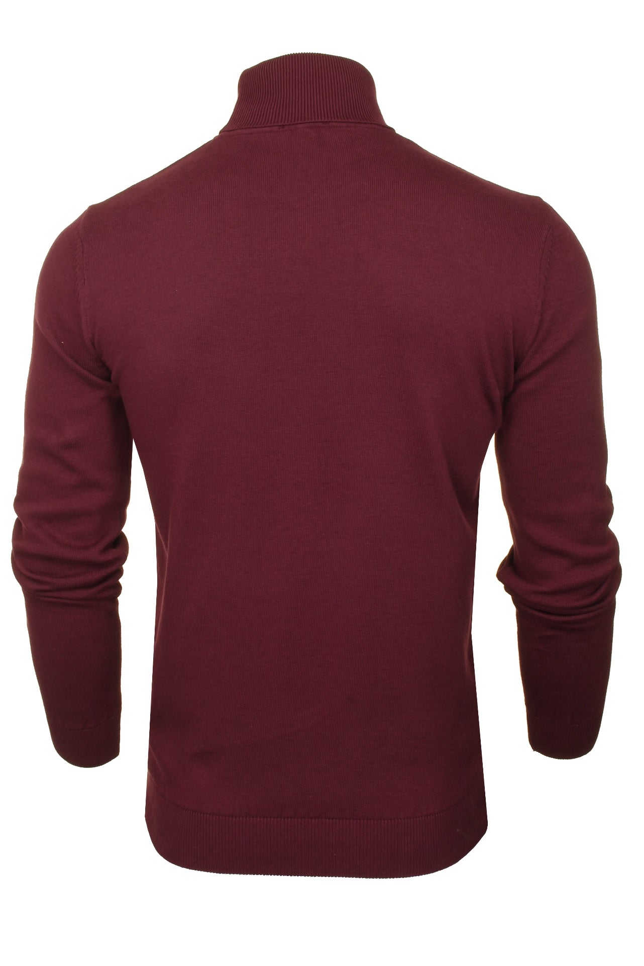 Mens burgundy roll clearance neck