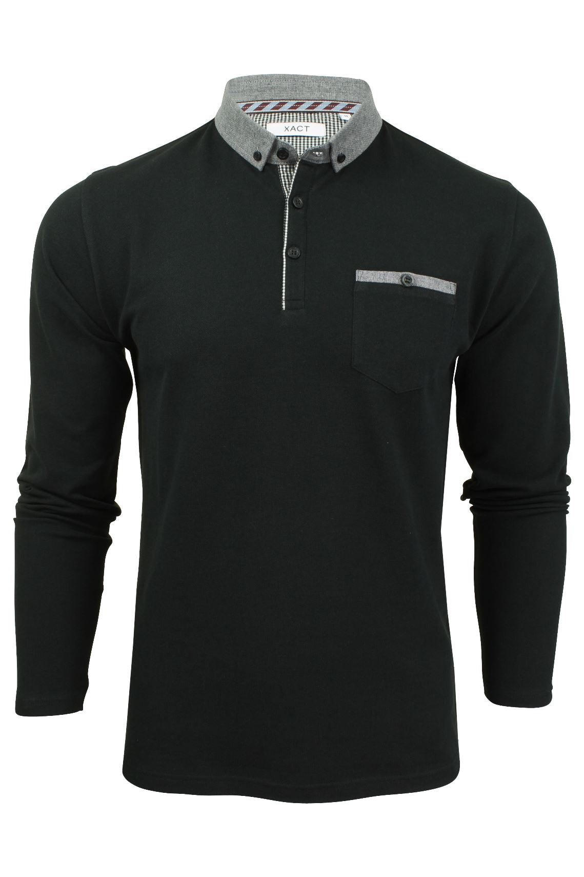 Long sleeve button outlet down collar polo shirts