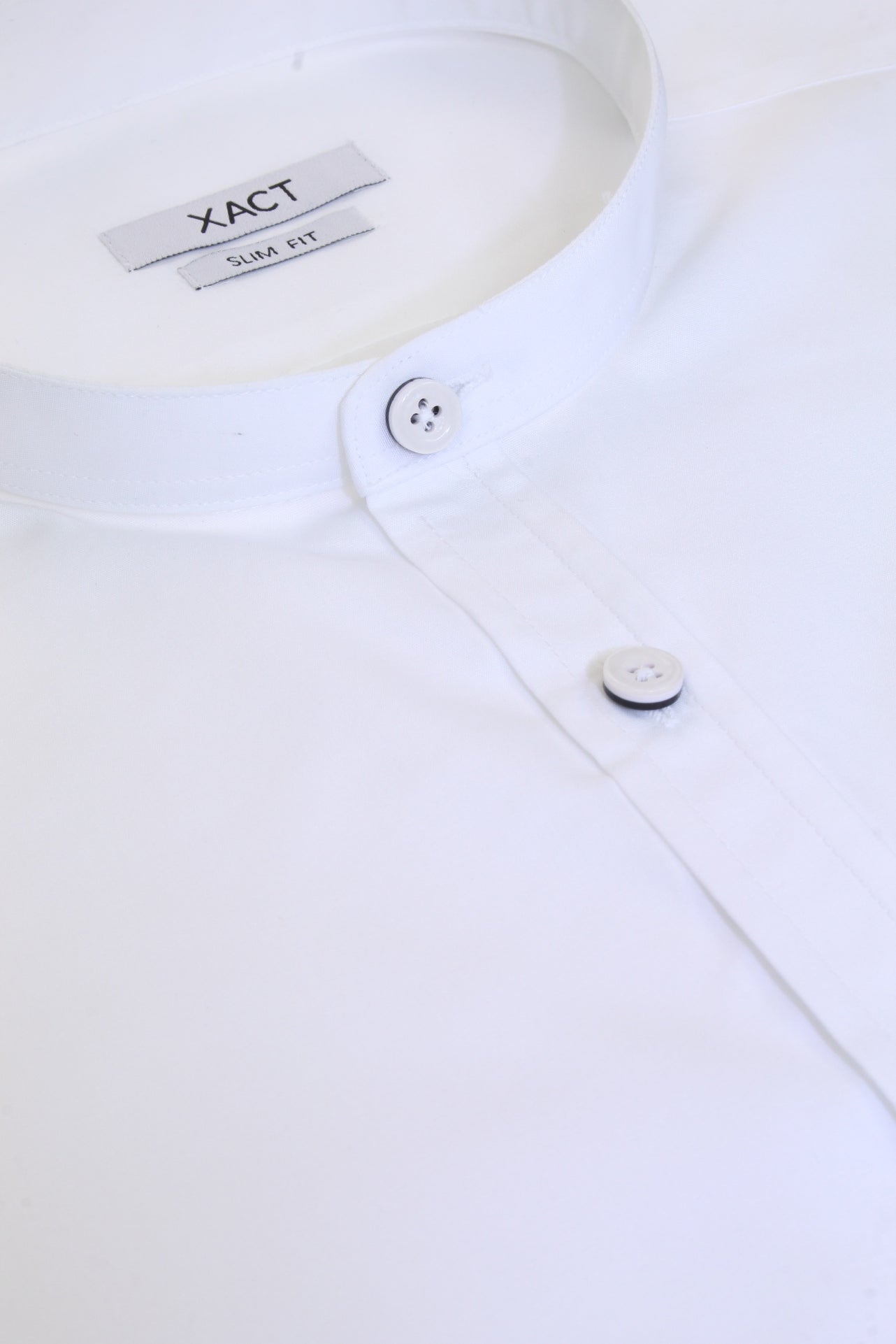 Mens no collar hot sale dress shirt