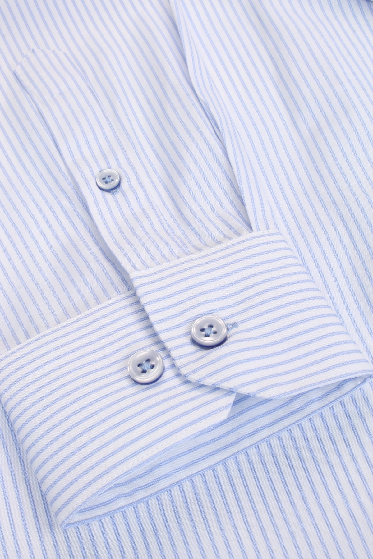 Xact Mens Stripe Grandad Shirt - Long Sleeved, 05, Xsh1078, Light Blue Stripe
