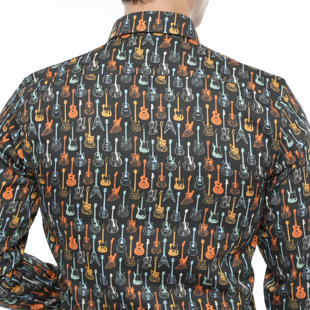 guitar pattern shirt