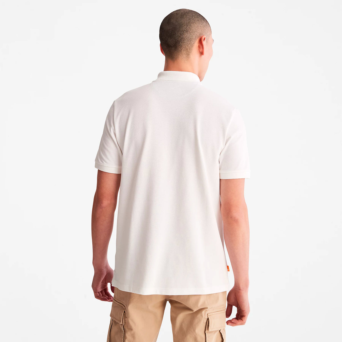 Timberland Mens Millers River Pique Polo T-Shirt - Short Sleeved, 02, Tb0A26N4, #colour_White
