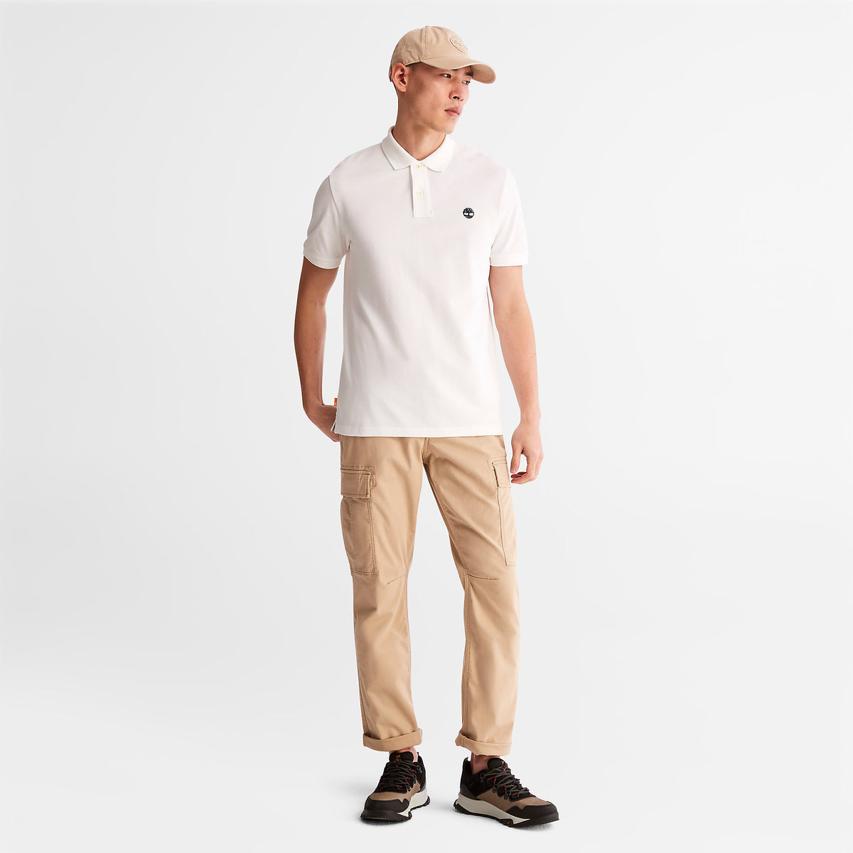 Timberland Mens Millers River Pique Polo T-Shirt - Short Sleeved, 03, Tb0A26N4, #colour_White