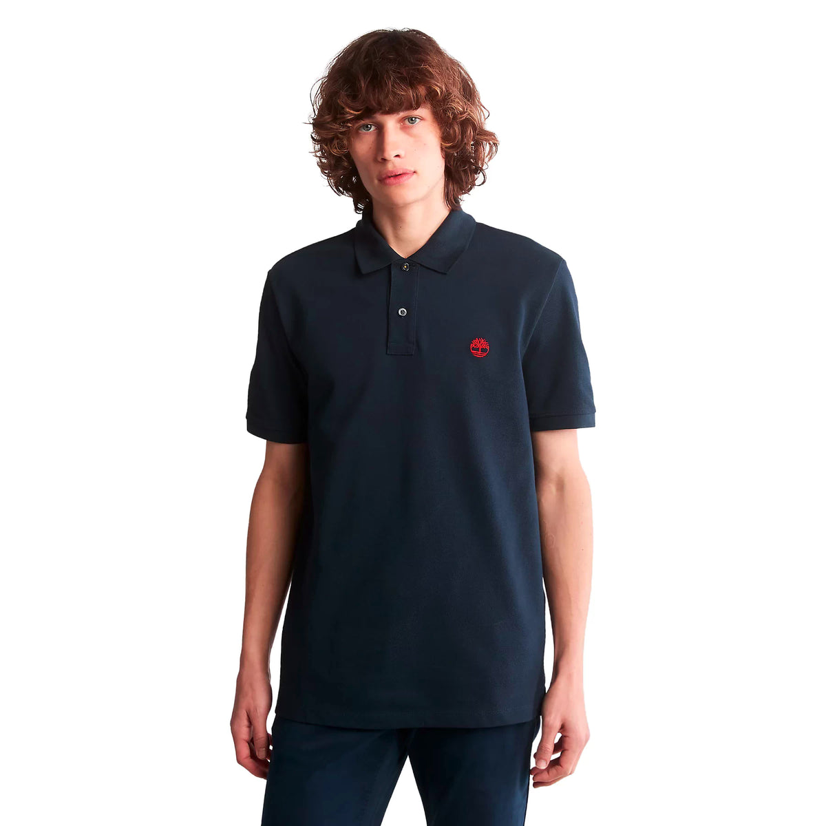 Timberland Mens Millers River Pique Polo T-Shirt - Short Sleeved, 01, Tb0A26N4, #colour_Dark Sapphire