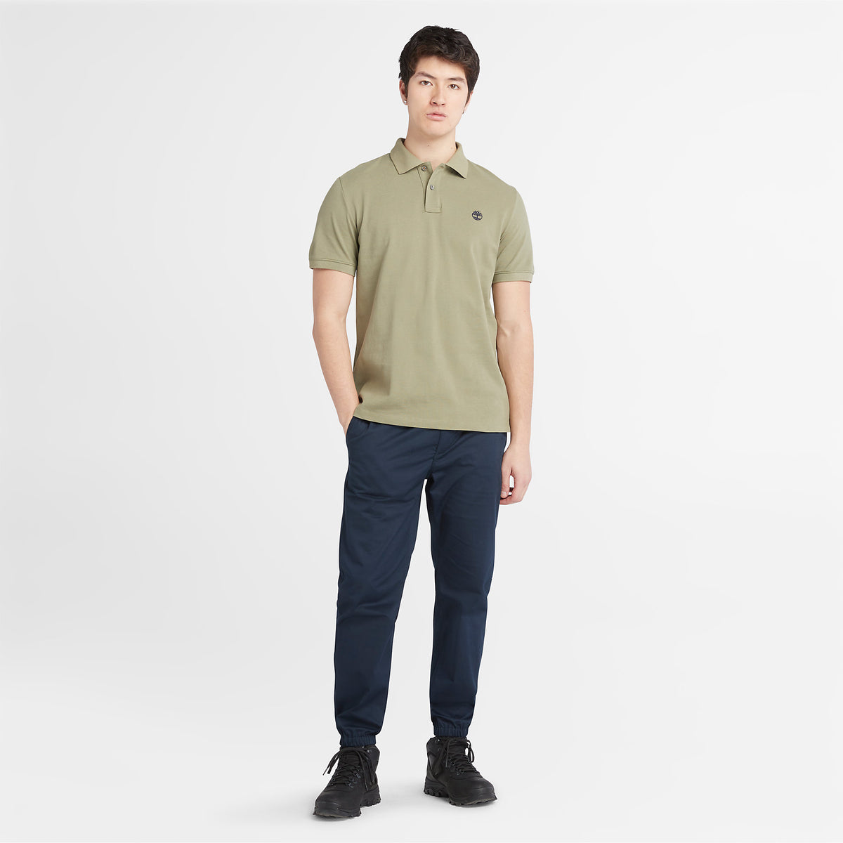 Timberland Mens Millers River Pique Polo T-Shirt - Short Sleeved, 02, Tb0A26N4, #colour_Cassel Earth