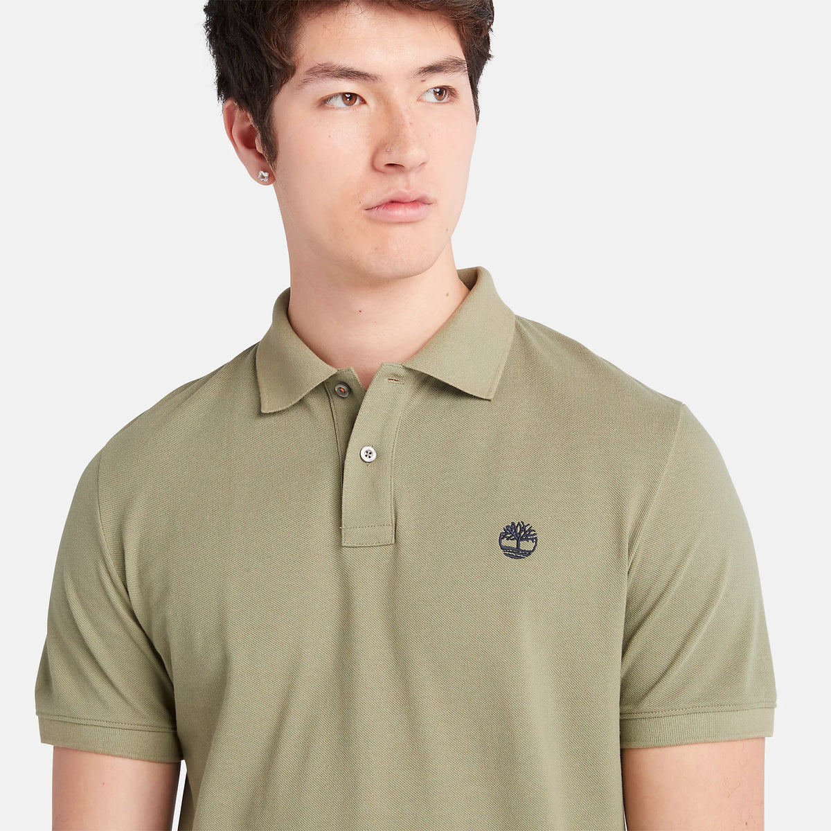 Timberland Mens Millers River Pique Polo T-Shirt - Short Sleeved, 03, Tb0A26N4, #colour_Cassel Earth