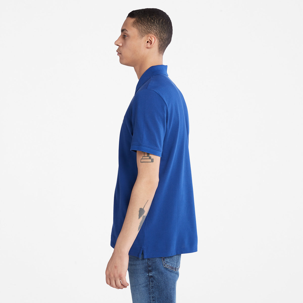 Timberland Mens Millers River Pique Polo T-Shirt - Short Sleeved, 04, Tb0A26N4, #colour_Bellwether Blue