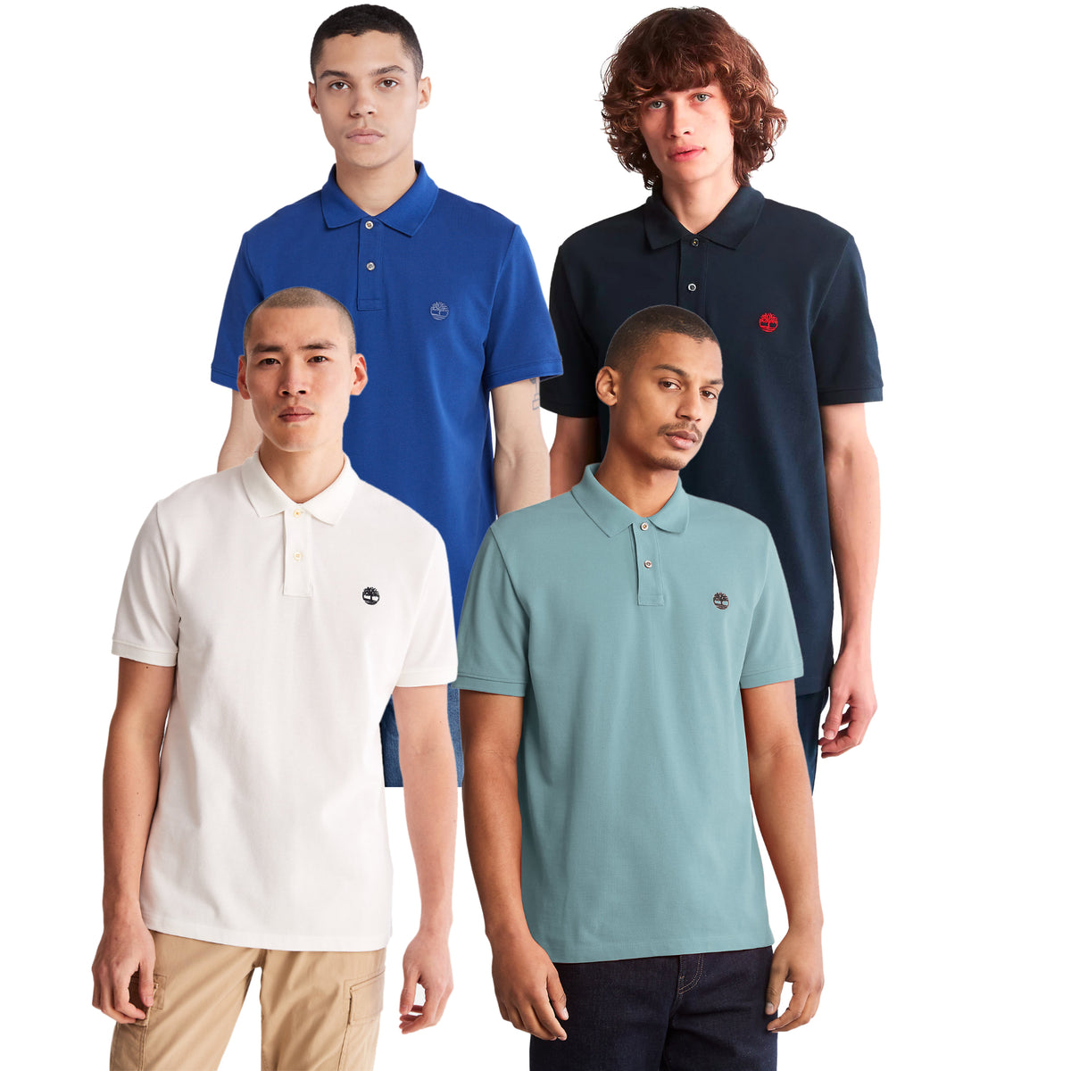 Timberland Mens Millers River Pique Polo T-Shirt - Short Sleeved, 01, Tb0A26N4