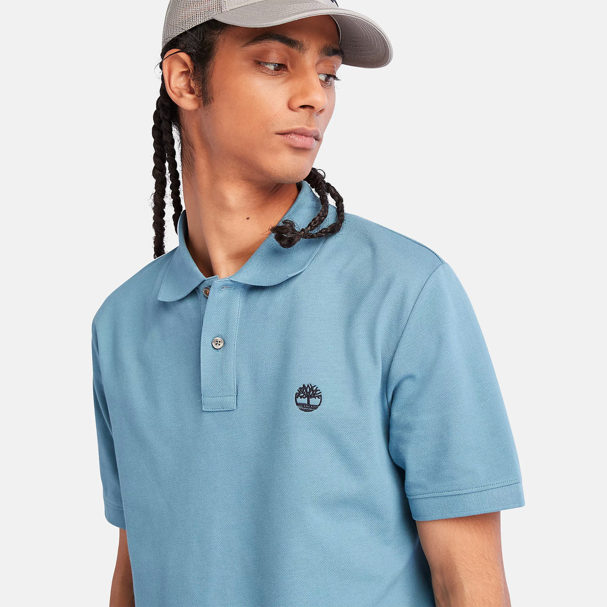 Timberland Mens Millers River Pique Polo T-Shirt - Short Sleeved, 03, Tb0A26N4, #colour_Captain's Blue