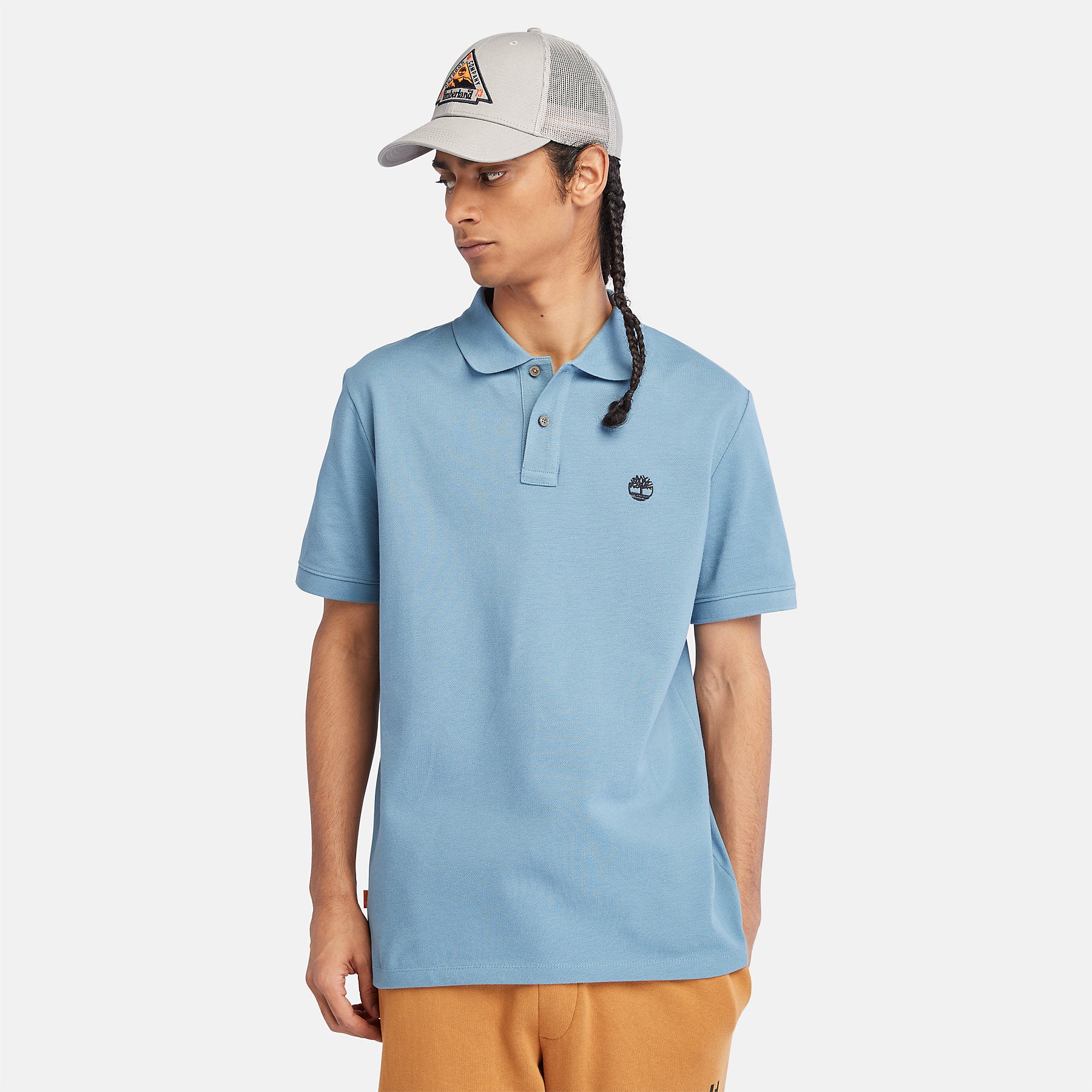 Timberland Mens Millers River Pique Polo T-Shirt - Short Sleeved 