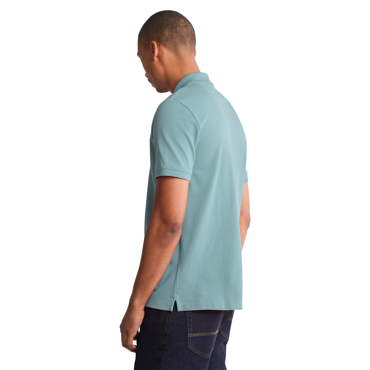 Timberland Mens Millers River Pique Polo T-Shirt - Short Sleeved, 04, Tb0A26N4, #colour_Mineral Blue
